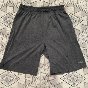 Fila Men's Charcoal Athletic Shorts